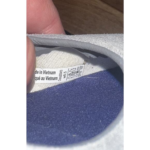 Crocs Womens Marine Faux Suede Ballet Flats Sz 8.5 GrayRubber Boho Stylish - Picture 8 of 8